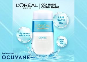 Review nước tẩy trang mắt, môi L’Oréal Gentle Lip & Eye Make Up Remover