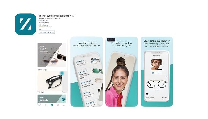 App Chọn Kính Phù Hợp Với Khuôn Mặt: Giải Pháp Công Nghệ 2025 8 App chọn kính phù hợp với khuôn mặt - Zenni Optical