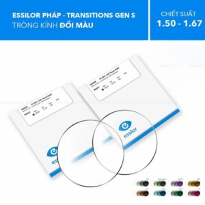tròng kính cận đổi màu Essilor Transition Gen S