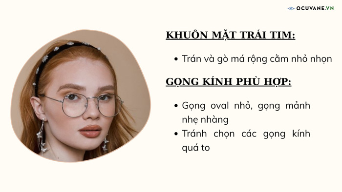 Gợi ý 1 số gọng kính phù hợp với khuôn mặt 7 1 số gọng kính phù hợp với khuôn mặt trái tim