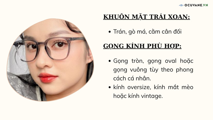 Gợi ý 1 số gọng kính phù hợp với khuôn mặt 6 1 số gọng kính phù hợp với khuôn mặt trái xoan