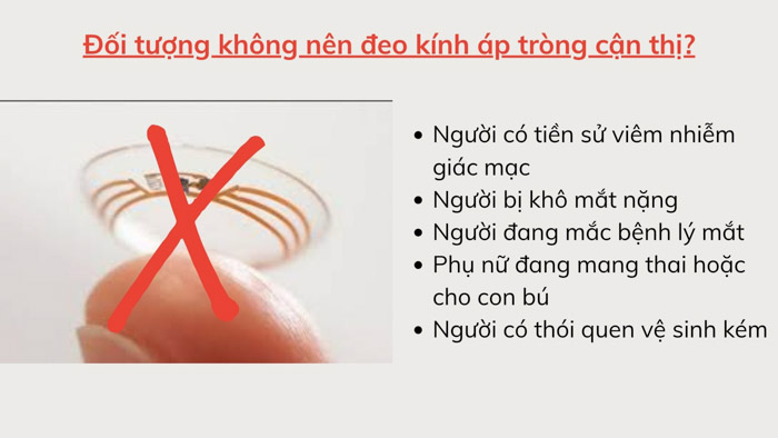 Kính áp tròng cận thị – Giải pháp thay thế kính gọng 9 Đối tượng sử dụng kính áp tròng